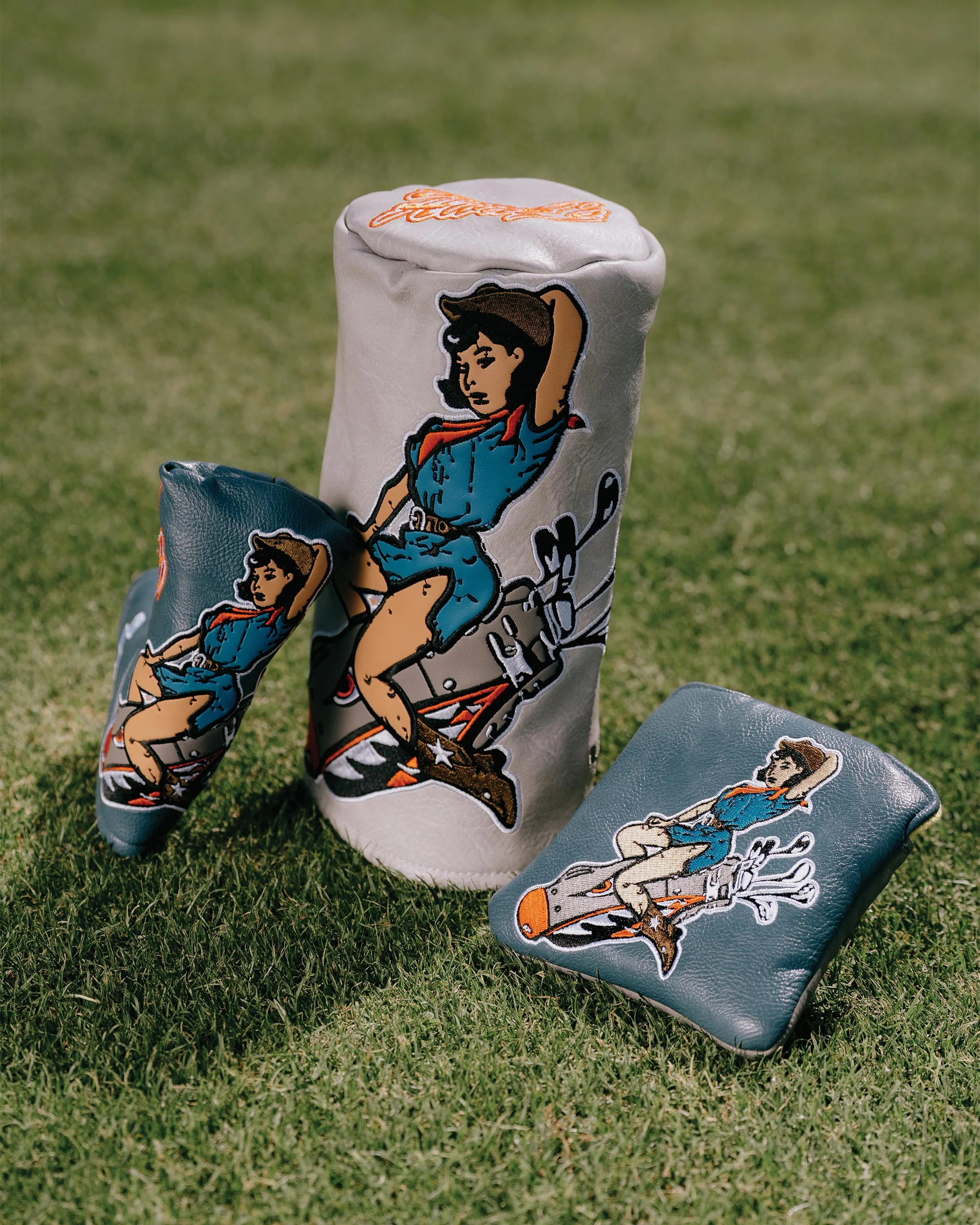 Bomber Girl Mallet Putter Cover - Navy - Image 7