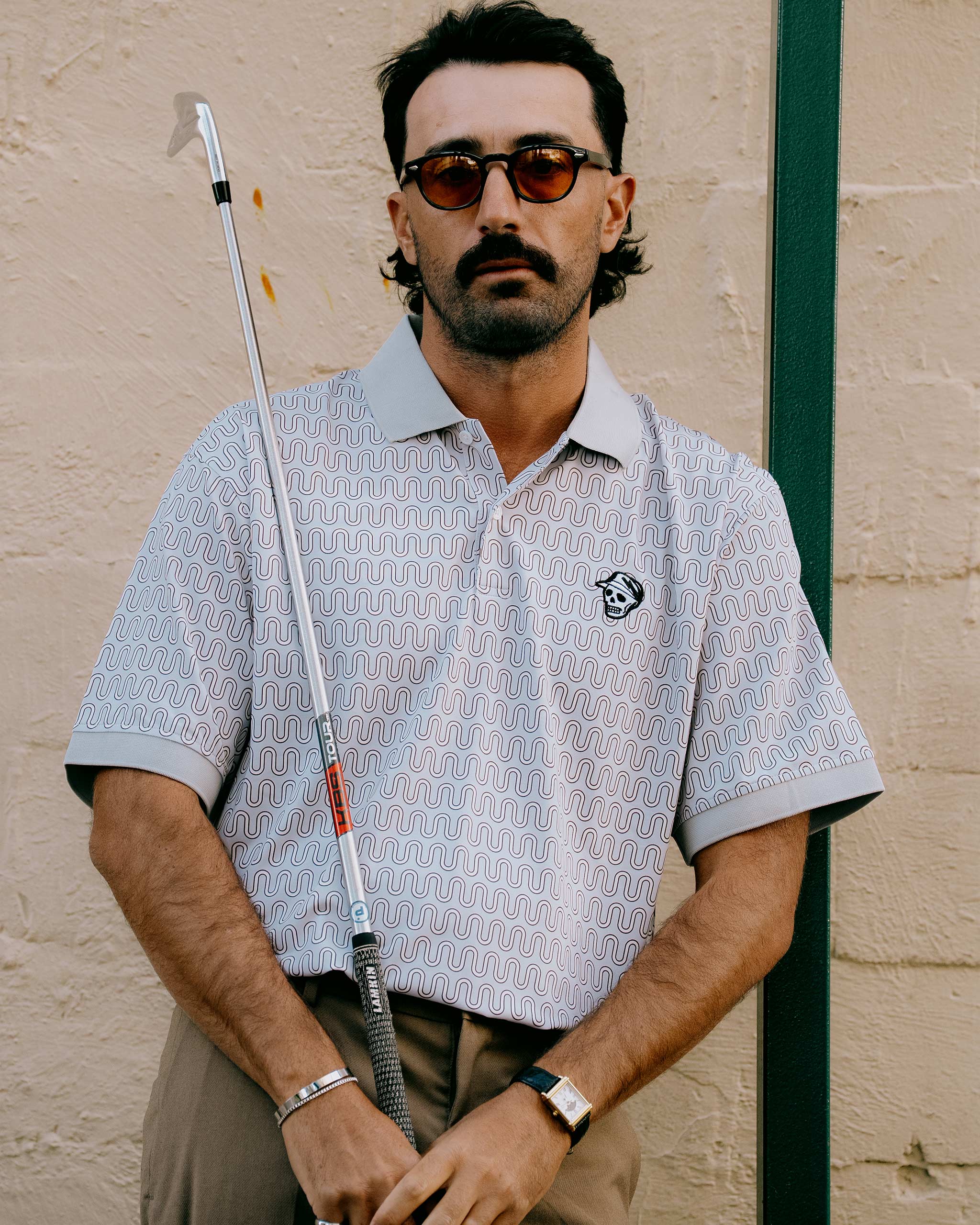Disco Rodeo Polo - Light Grey - Image 2