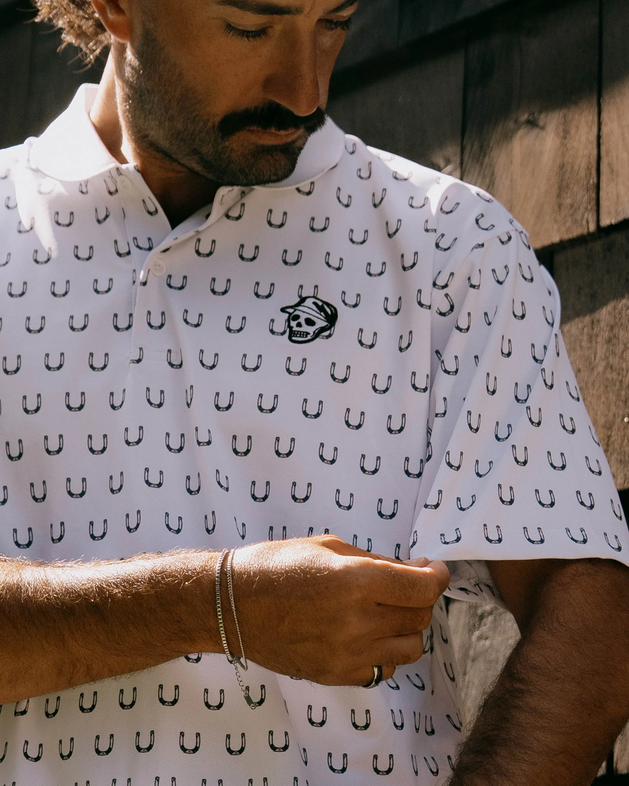 Horseshoe Polo - White/Shoe - Image 4