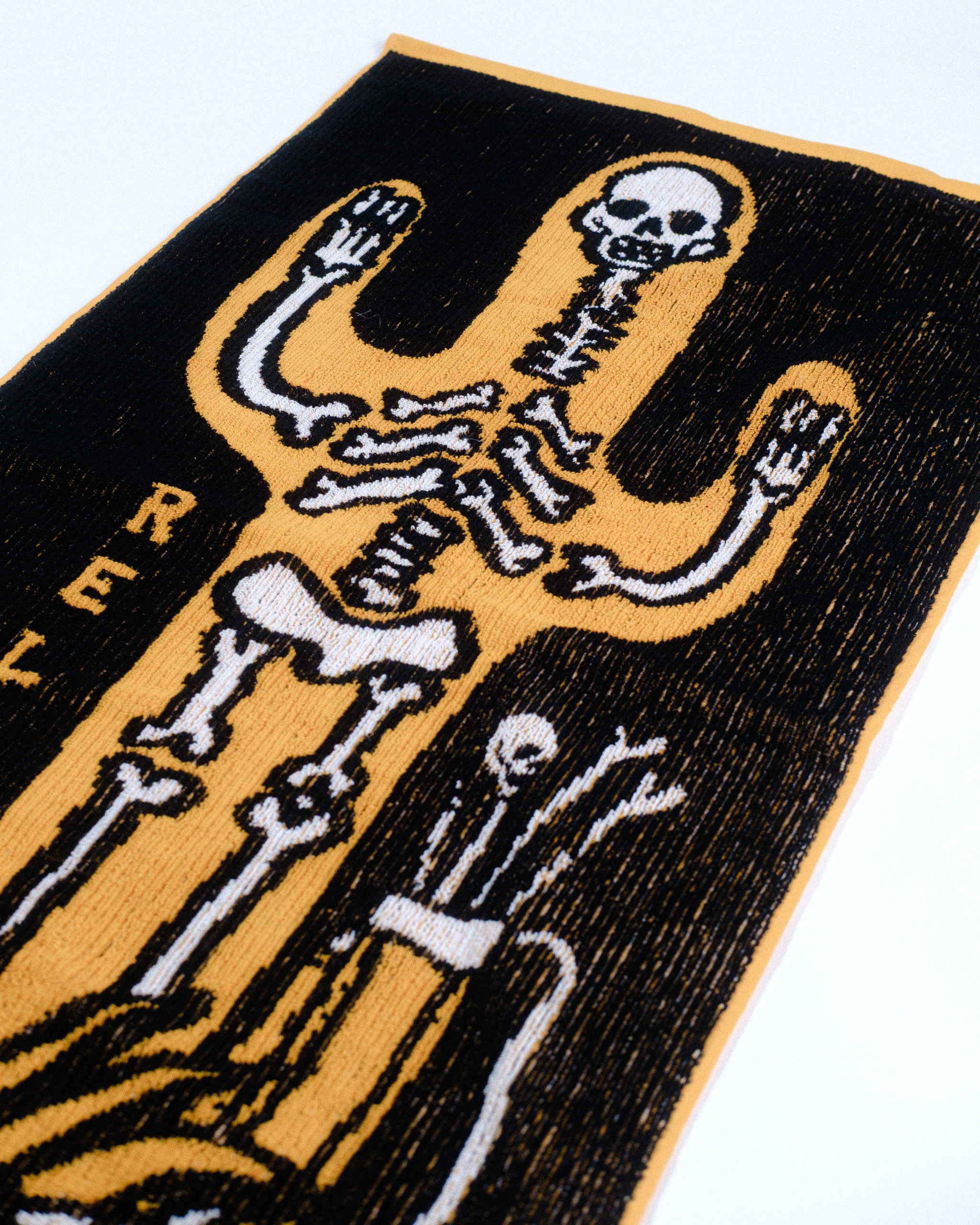 Knitted Cactus Voodoo Towel - Black - Image 3