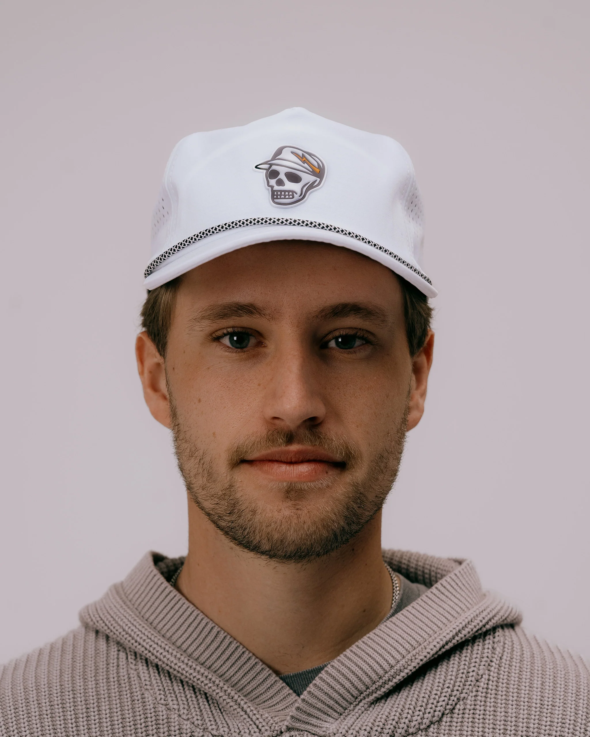 Skull Caddie Performance Rope Hat - White - Image 7