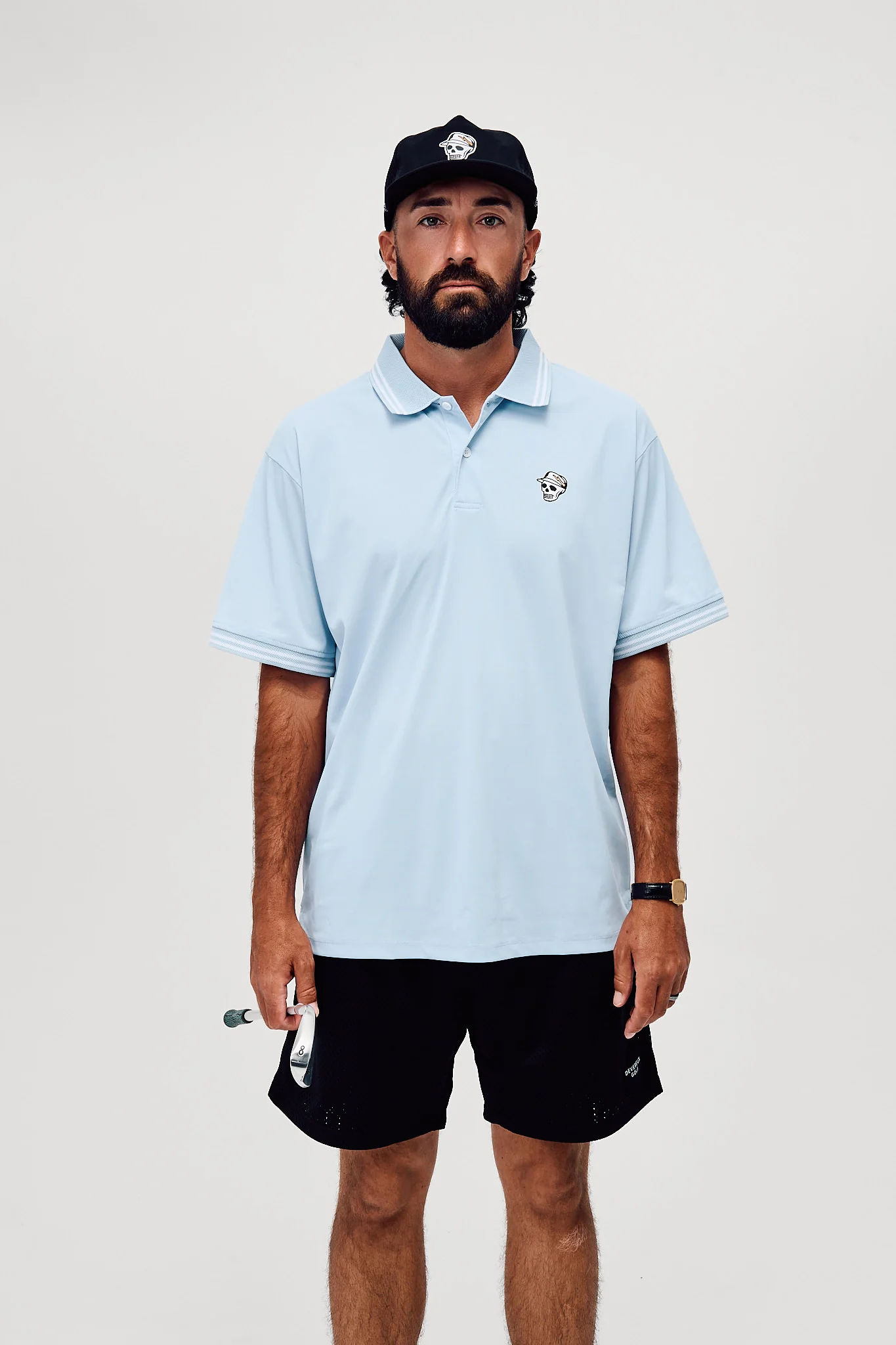 Skull Caddie Tips Polo - Marine Layer Blue - Image 5
