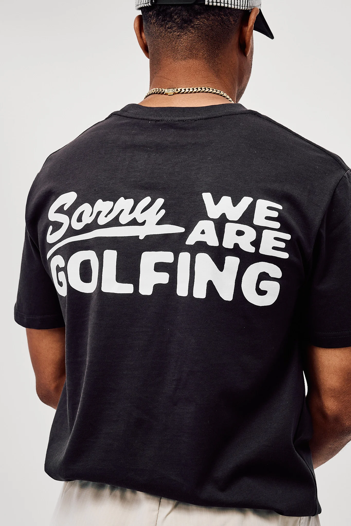 Sorry We Are Golfing - Faded Black - Image 4